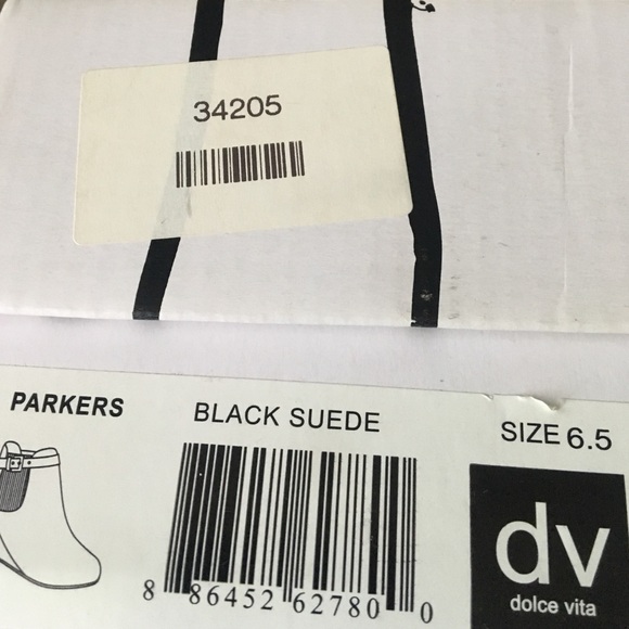 Dolce Vita Black Suede Wedge Booties - Picture 5 of 5